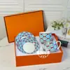 Suministro Directo de Fábrica H Marca Taza y Platillo de Café Juego de Porcelana Hueso Juego de Té de la Tarde Taza de Té Negro Taza y Platillo Doble de Lujo Ligero Regalo de Boda