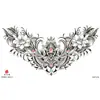 Adesivo de Peito Adesivo de Tatuagem Adesivo de Tatuagem Cabeça de Dragão Flor Adesivo de Tatuagem Impermeável Adesivo de Tatuagem Asas Flor Simples em Inglês Adesivo de Tatuagem Personalizado