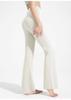 Calças Flare Nude Estilo Celebridade Versátil e Amigável à Pele Calças de Yoga Sexy Micro-Flare Calças Longas Versáteis Modeladoras de Cintura Alta para Roupa Exterior