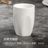Taza de té cerámica blanco puro taza de agua servicio de mesa de hotel casa de té para el desayuno restaurante mesa de hotel taza engrosada resistente al calor