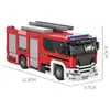 Serie de camiones de ingeniería transfronteriza vehículo de transporte de autobuses urbanos combinado con bloques de construcción de partículas pequeñas juguetes educativos de iluminación para niños