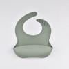 Baberos para Comer de Niños Son Impermeables y Resistentes a las Manchas, Fáciles de Transportar, Baberos de Silicona Ajustables de Múltiples Niveles para Saliva de Madre y Bebé, Silicona de Grado Alimenticio
