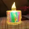 Luz de vela electrónica led Vela Mágica Lágrimas Transparentes cera de té romántica ins luz de ambiente decorativa Decoración de Navidad