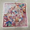 Pañuelo Cuadrado Pequeño de Alta Gama, Pañuelo Paisley para Mujer, Stock Listo Transfronterizo Coreano, Pañuelo Cuadrado con Estampado de Leopardo de Imitación al por Mayor