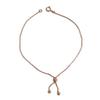 S925 prata mais ajuste de corrente longa universal corrente única fivela dupla cabeça 20CM colar de pérolas pulseira de puxar estendida colar