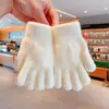 Guantes de Invierno de Dedos Completos Cálidos para Niños Niñas Estudiantes Escritura Lisos Lindos Color Puro Nuevos