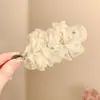 Pinza de Plátano Elegante de Malla Plisada Estilo Coreano para Cola de Caballo Alta 2025 Nuevo Pasador para Mujeres para Personalizar el Volumen del Cabello en la Parte Posterior de la Cabeza