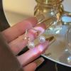Aretes de botón de perlas de plata 925 estilo ins para mujer, nicho de moda de lujo ligero de alta gama, aretes versátiles, aretes elegantes retro