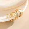 Pendientes de Clip Europeos y Americanos Incrustados con Diamantes Transfronterizos, Elegantes Pendientes de Clip para Hélice de Oreja Brillantes de Tres Piezas, Nuevo Estilo Caliente 2025, Pendientes de Lujo Accesible Personalizados