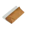 Estuche de Cuero Simple Hecho a Mano para Gafas Gafas de Sol Gafas de Sol Bolsa Magnética para Gafas Gafas para Miopía Caja de Almacenamiento de Alta Gama Anti-Presión