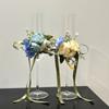 Un Par de Copas para Brindis de Boda, Copas de Champaña Hechas a Mano en Corea con Decoración de Flores Artificiales DIY, Regalos de Compromiso y Boda, Copas