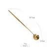 Estilo Portugués 304 Oro Espejo Cubiertos para Comida Occidental Cuchillo y Tenedor para Bistec Tenedor y Cuchara de Postre Cuchara de Café Palillos