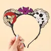 Decoración de Fiesta de Halloween de Venta Caliente Transfronteriza Calabaza Divertida Lazo DIY Accesorios Divertidos para el Cabello de Niños Diadema Personalizada
