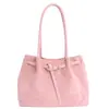 Bestseller Transfronterizo Atmósfera Otoño/Invierno Gran Capacidad Cuero Escarchado Hebilla Bolso Tote Maillard Gama Alta Bolso de Hombro Único