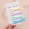 2025 Celebridad de Internet Nueva Pinza para el Cabello Color Macaron Pinza para el Cabello Cruzada Pinza para el Cabello de Esquina de Niña Linda Accesorios