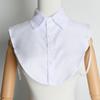 Cuello Falso para Hombre y Mujer Algodón Cuello de Camisa de Vestir Combinable Ropa de Trabajo Profesional Vestido Casual para Otoño, Invierno y Primavera con Cruz de Cuello Falso