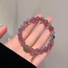 Super Inmortal Aterrizaje Artístico Nuevo Estilo Chino Pulsera de Amatista Natural Mujeres Ojo de Tigre Amarillo Jade Hetian Colgante de Cacahuate Pulsera
