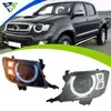 Adequado para modificação do conjunto de farol da Hilux VIGO 2008-2011 com lente de LED e luzes diurnas