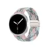 Atacado de Fábrica Adequado para Samsung Galaxy Watch8 Pulseira de Malha Trançada de Nylon com Fivela Magnética de Quatro Pontos de Metal