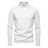 Primavera Verano Hombre Tacto Frío UPF 100+ Protección Solar Camiseta Cuello Mock Ajuste Slim Manga Larga Jersey Top Camiseta Hombre