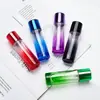 Botellas de perfume de vidrio de moda, coloridas, en stock, de 20 ml y 30 ml, directo de fábrica, convenientes para viajar y portabilidad