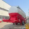 Exportação transfronteiriça semirreboque de transporte de material em pó de 3 eixos e 45 metros cúbicos, caminhão basculante, caminhão-tanque de cimento, caminhão-tanque