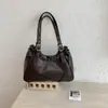 Bolso de Hombro Retro Transfronterizo Bolso Tote para Mujer Bolso de Motocicleta 2026 Verano Nuevo Estilo Coreano Simple Versátil Bolso de Axila