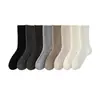 Calcetines de lana de punto grueso para mujer, otoño e invierno, forrados de felpa, engrosados, cálidos, calcetines holgados, zapatos japoneses Birkenstock, calcetines largos de color liso
