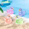 Paisaje en miniatura más vendido transfronterizo, linda figura de cisne que brilla en la oscuridad, decoración DIY, accesorio de bolsa sorpresa, mini adorno
