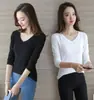 Camiseta de manga larga con cuello redondo para mujer, camiseta de fondo para mujer, camiseta para mujer, camiseta superior, venta al por mayor, otoño 2021