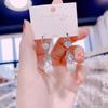 Nuevos Pendientes Populares de TikTok Pendientes de Zirconia Artificial de Espiga para Niña Pendientes de Hebilla de Oreja de Perla Elegantes Elegantes
