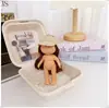 Ropa para muñeca de papa 14cm ropa para muñeca mini falda tocado chaleco overol delantal