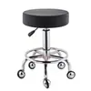 Taburete de polea para barbería, taburete de belleza, silla giratoria con respaldo para salón de belleza, taburete redondo elevable para salón de belleza, taburete de maestro