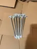 Tienda de campaña con dosel extendida, clavos luminosos para suelo, camping al aire libre, clavos galvanizados para suelo, clavos de hierro de alta resistencia a prueba de viento, 25 cm