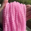Venta al por mayor Cuentas de Vidrio de un Solo Color 4/6/8/10/12 mm Cuentas Sueltas Material de Jade Imitación Pulsera Cuentas Redondas Cuentas Espaciadoras Accesorios