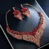 Joyería Europea y Americana de Venta Caliente Transfronteriza, Lujo Ligero y Zirconia de Alta Gama, Accesorios Nupciales de Boda, Conjuntos de Vestir para Banquetes para Mujeres al por Mayor