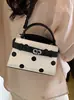 Yuezi 2026 Bolsas de Verano Nuevas de Lunares para Mujer, Bolso Cruzado de Cadena Moderno y a la Moda, Mini Bolso Cuadrado