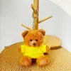 Chaveiro Pingente Boneca Urso Vestido Brinquedo de Pelúcia Ursinho de Pelúcia Evento da Temporada de Formatura Presente com Impressão de Logo