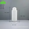 Frasco Squeeze de Loção de HDPE 90ml, Frasco de Reenchimento para Viagem de Gel de Banho Shampoo, Frasco Squeeze com Tampa Flip-Top em Forma de Cúpula
