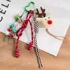 Novo Pingente de Natal de Pelúcia Desenho Animado Série Miu Charme para Bolsa Moda Versátil Decoração de Bolsa Tecida Chaveiro