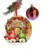 Pendente Decorativo Cruzado Novo de Acrílico do Papai Noel Ornamento para Pendurar Decoração de Natal