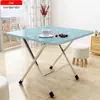 Mesa Plegable, Mesa de Comedor Plegable, Mesa de Estudio para Dormitorio de Residencia Estudiantil, Mesa de Comedor para el Hogar, Mesa para Exteriores, Ampliada y Reforzada para Uso en Puesto