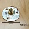 Peça de Conexão para Pé de Gabinete 5X5 Peça Redonda de Ferro Conector de Móveis Peça de Fixação para Perna de Sofá de Madeira Sólida Reparo e Reforço de Placa de Madeira