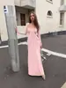 Outono de 2026 Nova Moda Feminina Europeia e Americana Transfronteiriça Cor Sólida Manga Longa Vazado Plissado Sexy Slim-Fit Vestido para Mulheres