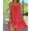 2023 Nuevo Sitio Independiente de Amazon Popular de Comercio Exterior Europeo y Americano Vestido con Tirantes Florales Grandes Talla Grande S-5XL