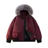 Roupa de Trabalho Europeia Transfronteiriça com Capuz Unissex Jaqueta de Algodão Estilo Americano de Inverno Masculino Gola de Pelúcia Casaco de Algodão Espesso Tamanho Grande