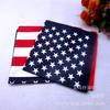 Bandana cuadrada con bandera de exportación de comercio exterior, bufanda cuadrada estampada de poliéster, venta al por mayor de fábrica, 55*55