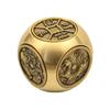 Manijas giratorias hexagonales de latón Transferencia de carga de la suerte Adornos giratorios octogonales Giroscopio de descompresión para la punta del dedo Cubo de Rubik de los doce signos del zodiaco