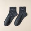 Calcetines para Mujer para Primavera y Otoño, Lindos Calcetines de Lunares con Moño Estilo Japonés, Calcetines de Encaje para Mujer, Calcetines Blancos, Ciudad de Zhuji