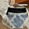 Nueva Ropa Interior de Encaje Perlado para Niñas Deseo Puro Cómoda Transpirable Encaje Francés Sexy Encaje Bacteriostático Calzones